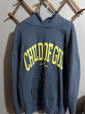 Child of God Tour Hoodie - Blue with Yellow Logo 
*Like Brand New*